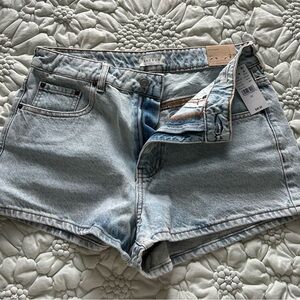 PacSun Light Blue Denim High-Rise Women’s Shorts